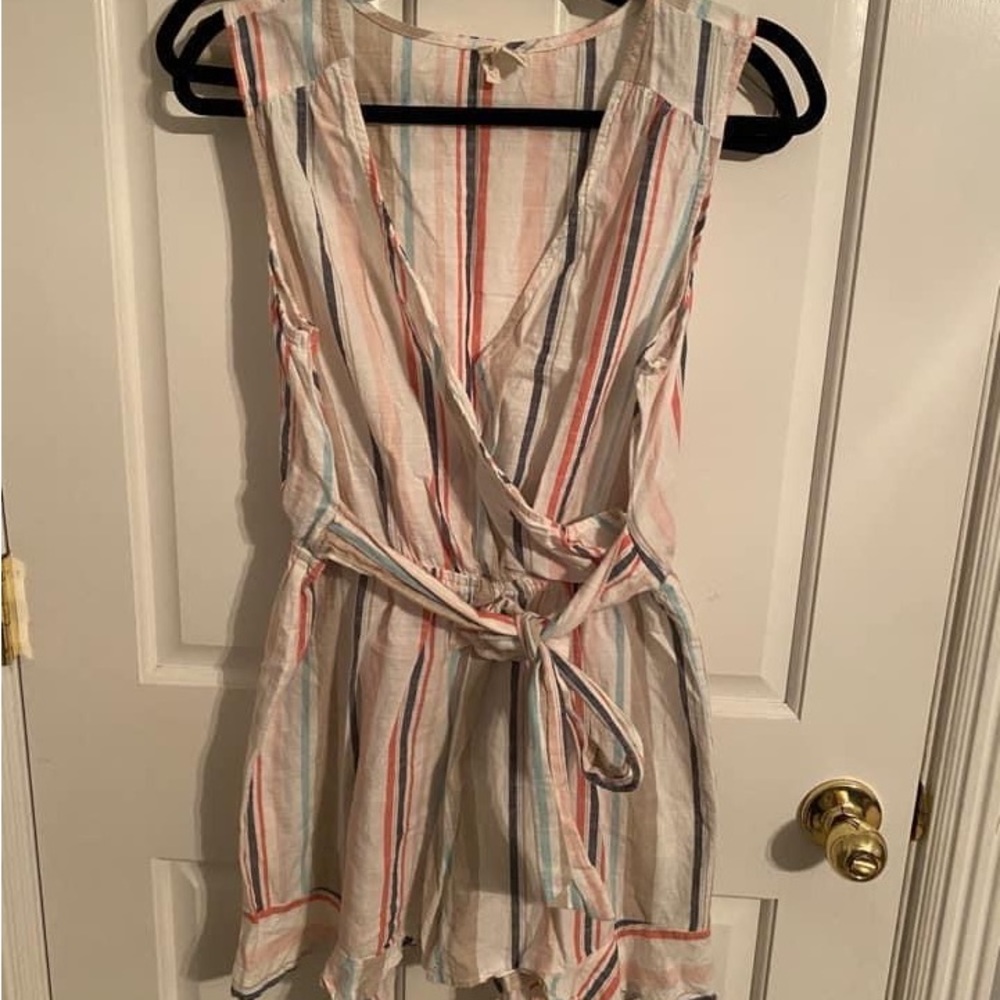 Wrap and tie romper
